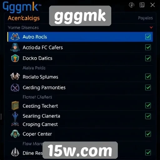 Recursos de personalização disponíveis no gggmk